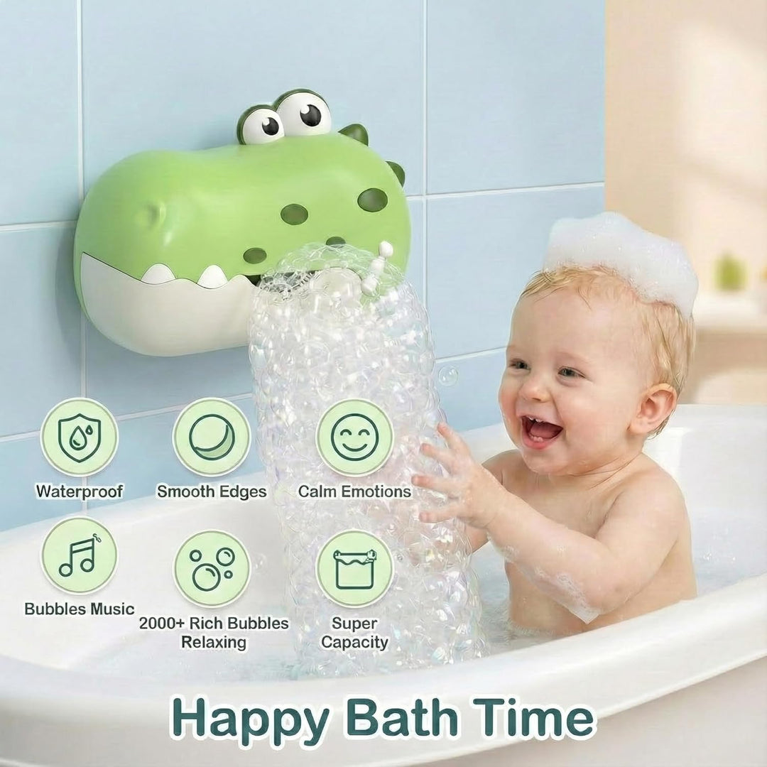 Badewannenspielzeug ab 1 2 3 4 5 Jahre, Badespielzeug Baby mit Musik, Badespielzeug Bubble, Dinosaur