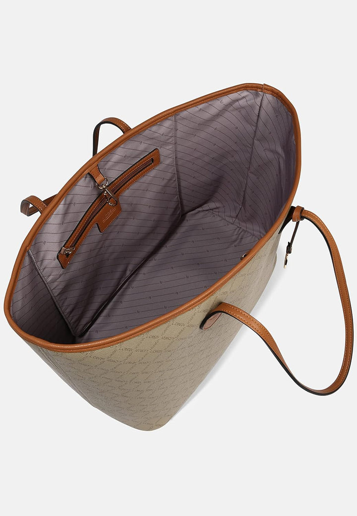 L.CREDI Handtasche Filiberta mit Label-Applikationen Damen
