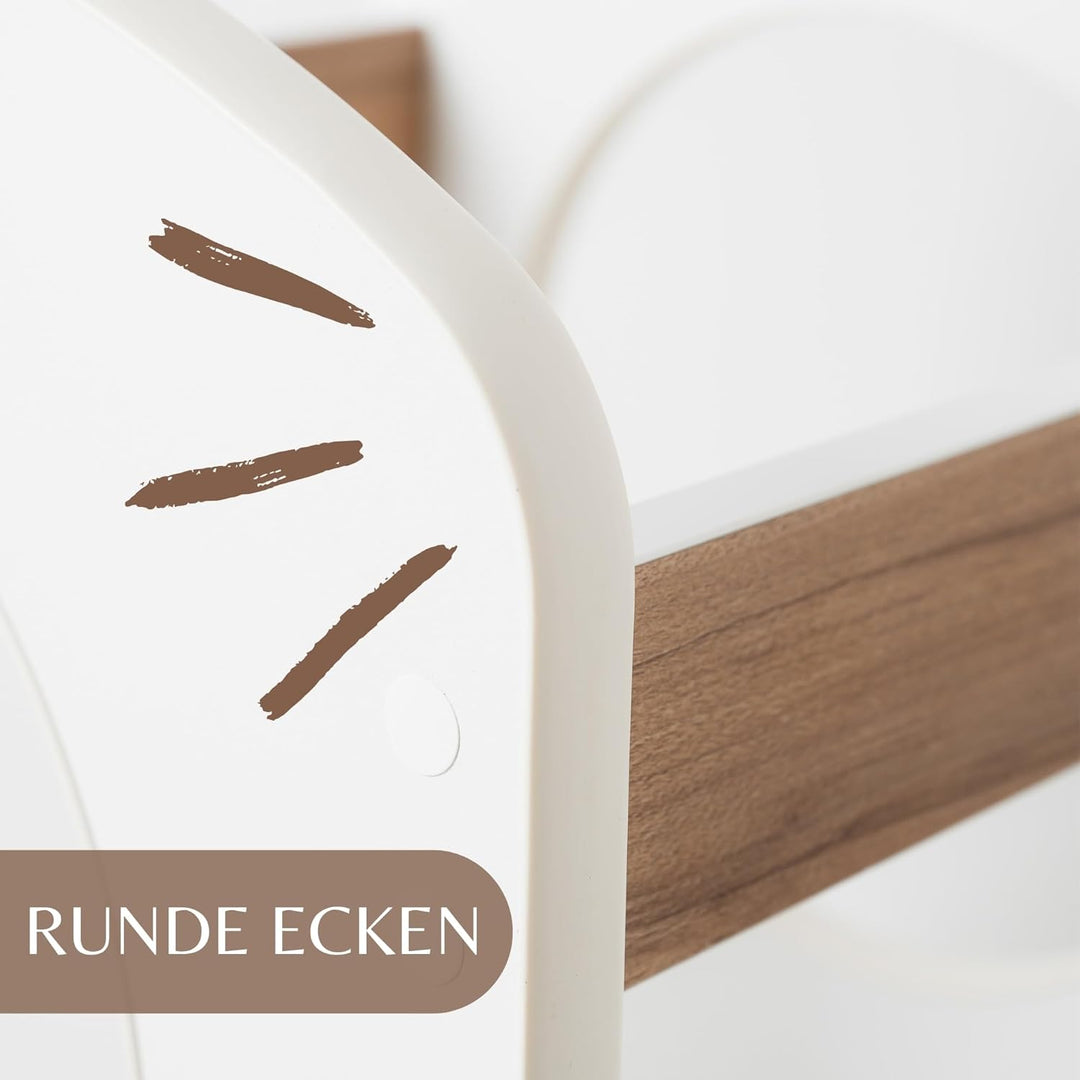 KIDIE Kinder Lernturm ab 1 Jahr, Montessori Höhenverstellbar Lernstuhl Baby, Toddler Learning Tower