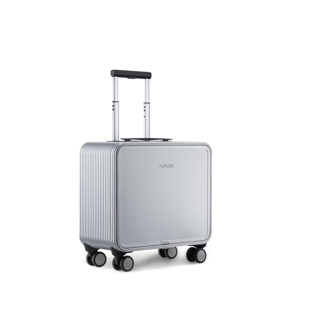 TUPLUS Koffer Aluminium Trolley Rollkoffer mit 4 Rollen Reisekoffer Handgepäck Hartschalenkoffer mit