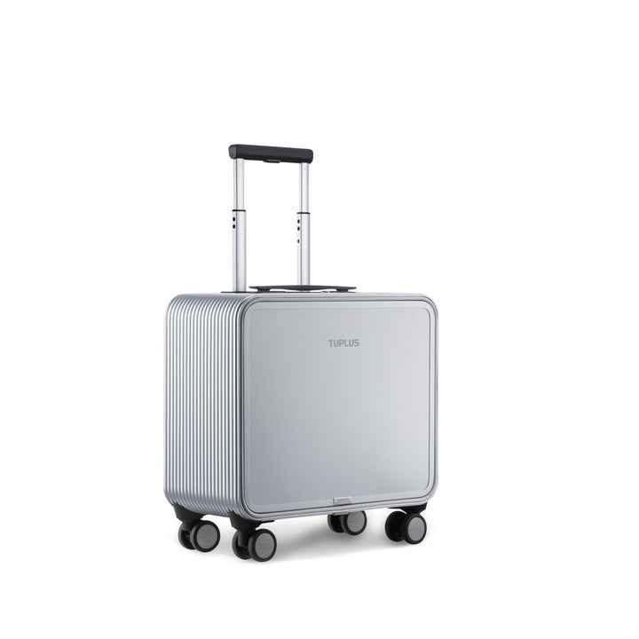 TUPLUS Koffer Aluminium Trolley Rollkoffer mit 4 Rollen Reisekoffer Handgepäck Hartschalenkoffer mit
