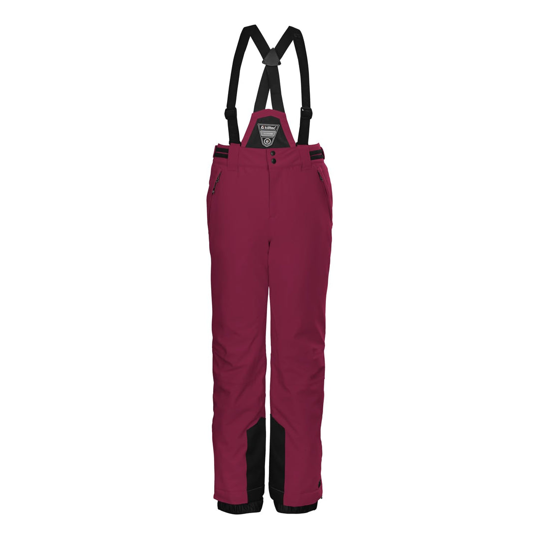 Killtec Mädchen Skihose/Funktionshose mit abzippbarem Latz, Schneefang und Kantenschutz Ksw 77 Grls