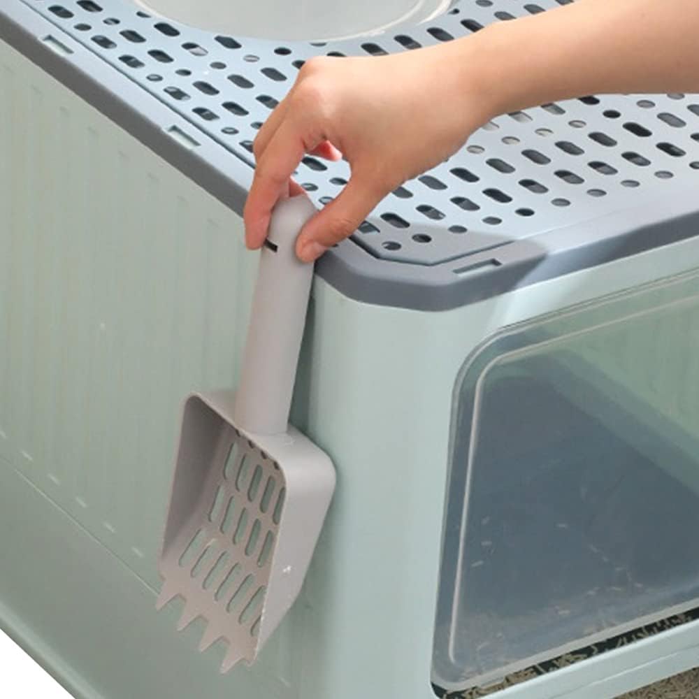 OHMG Katzenklo,Vollständig Geschlossene Katzentoilette mit Deckel Schubladentyp Desodorierende Cat L