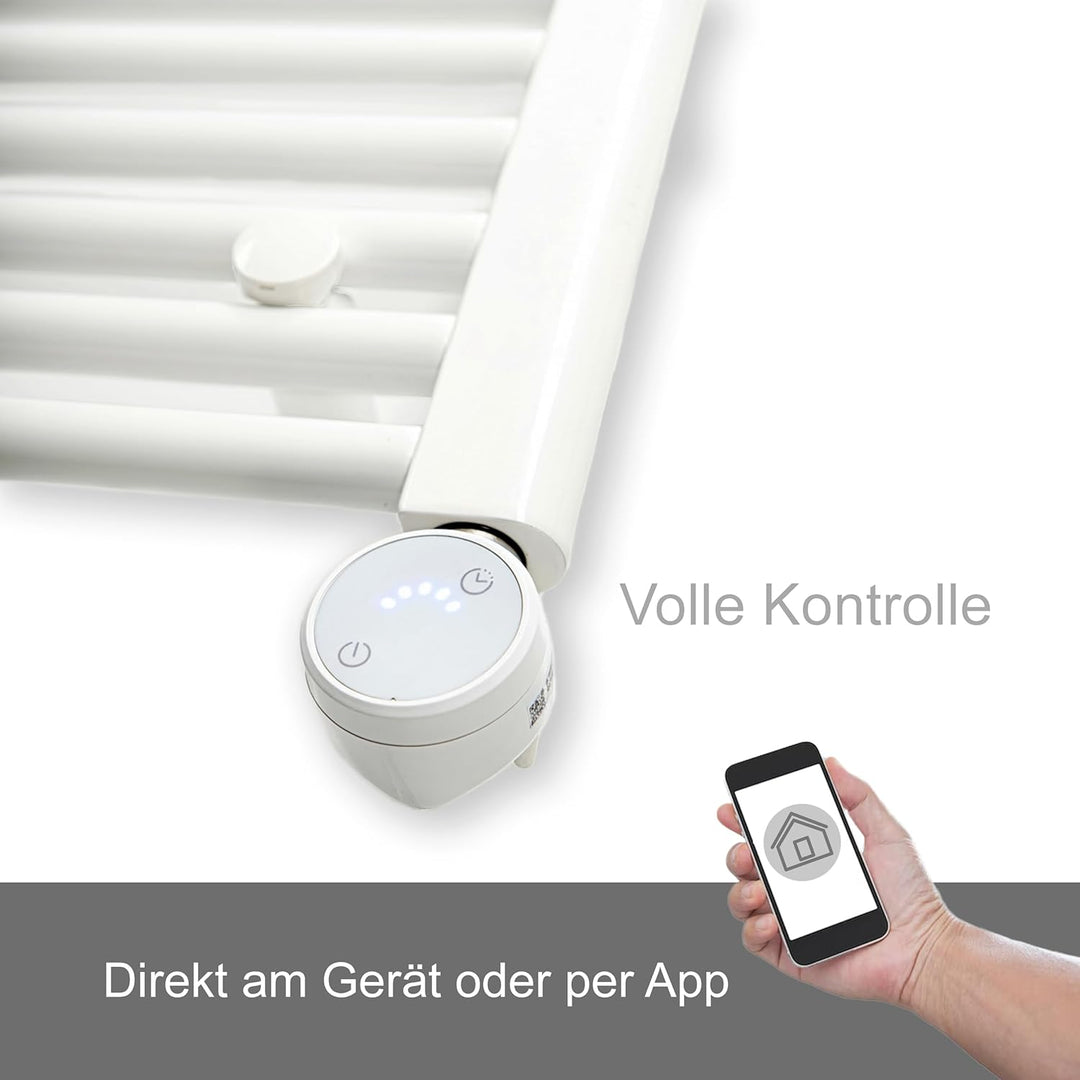 anapont WiFi und Bluetooth elektrischer Badheizkörper 1175x750 | Handtuchheizkörper, Badheizung elek