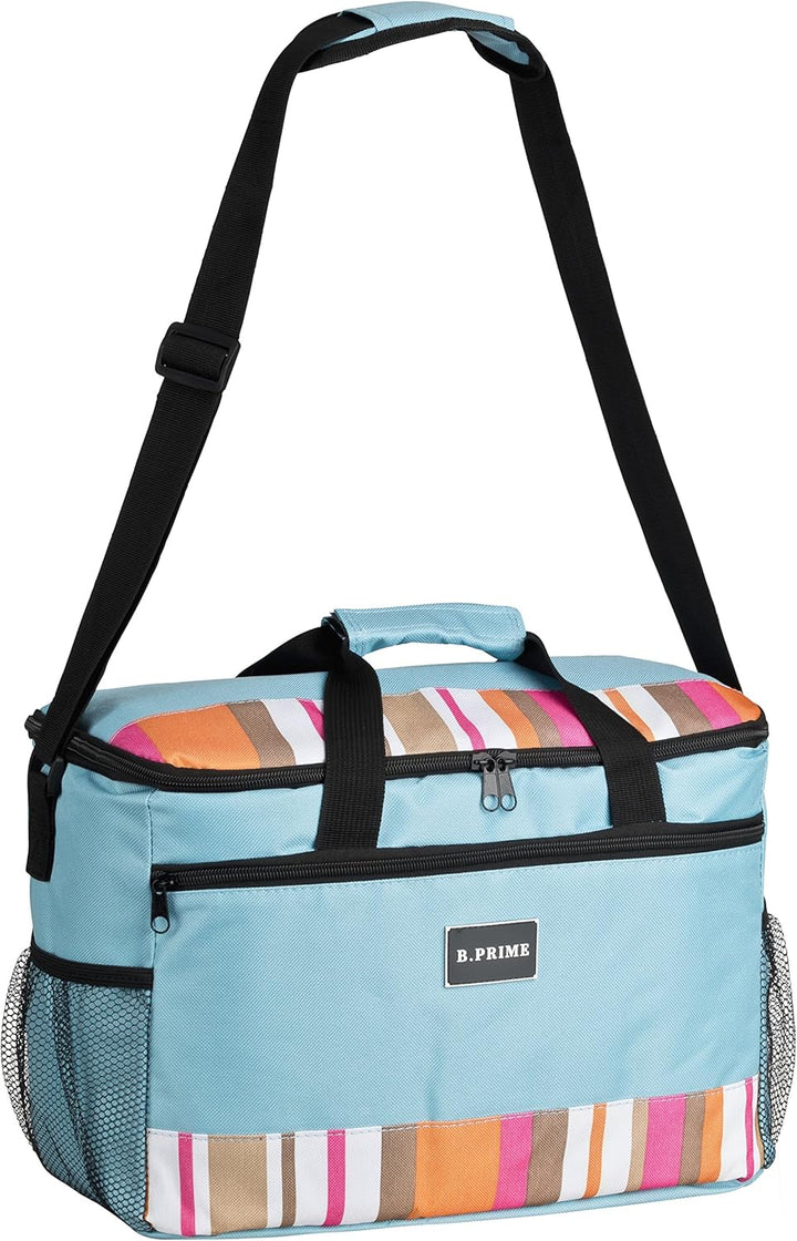 B.PRIME 20L Kühltasche Classic I 36x26x22cm I Isoliertasche I Lunch-Tasche I Kühlbox I Picknick-Tasc