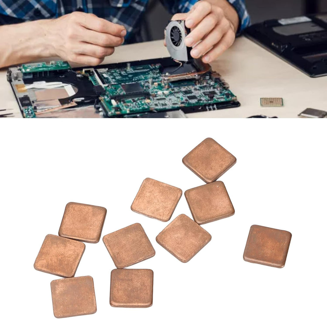 Kupferunterlage, 100 Stück 401w/mk Kupferblechunterlage Stück Kühlkörper Wärmeleitpad für Laptop Com