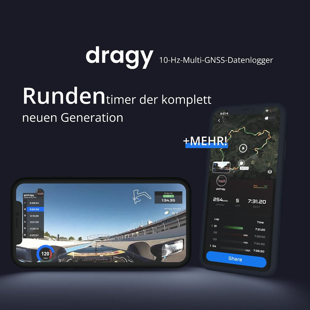 Neues GPS-basiertes Leistungsmessgerät, bis zu 25 Hz GPS-Rundentimer, Motorrad-Video-Overlay, verbes