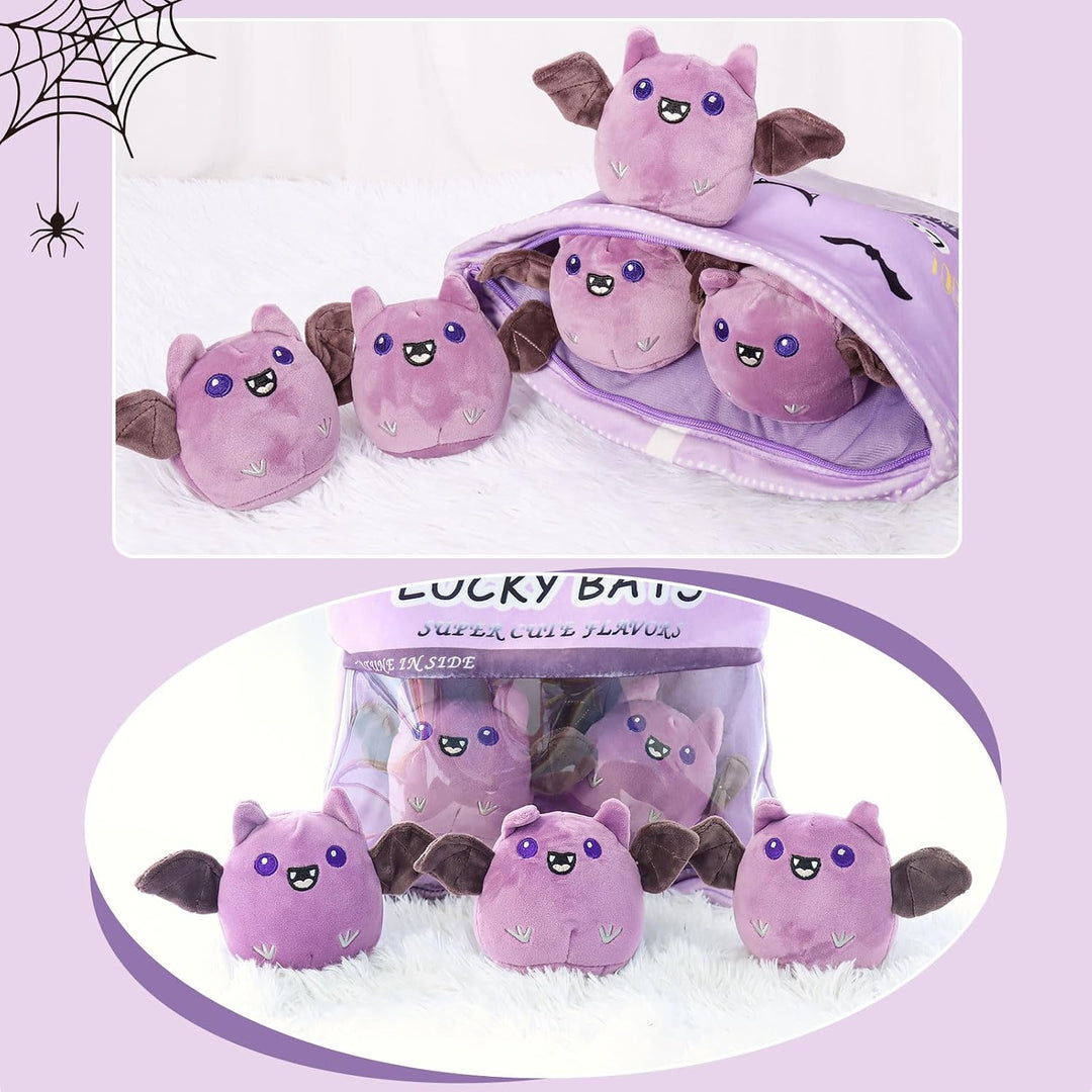 HXPLN Fledermaus Plüsch Kissen, Abnehmbare Spielzeug, Pudding Kissen, Niedliche Dekoration Geschenk