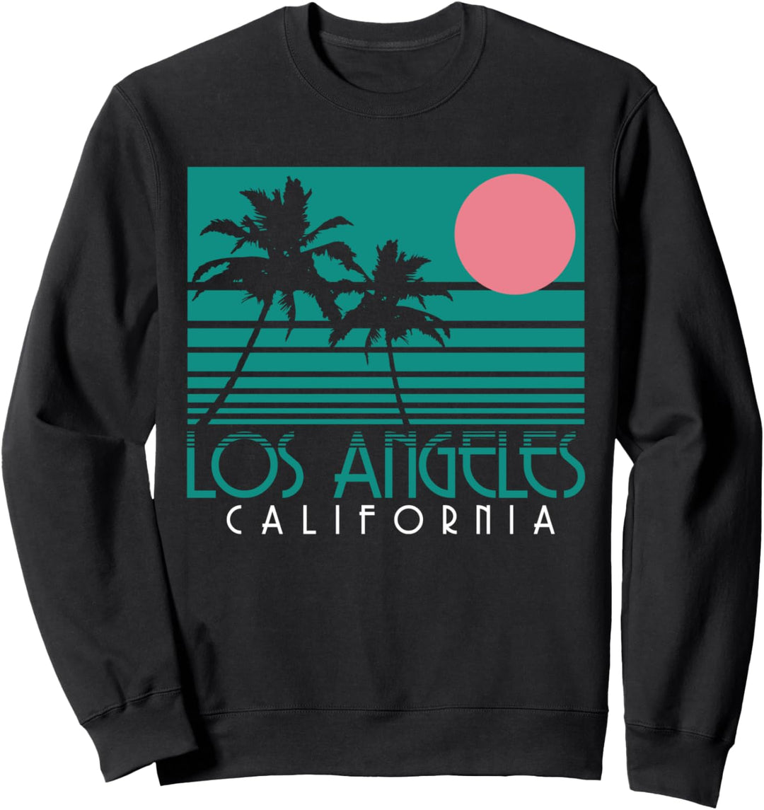 Los Angeles California LA Palmen Surf Vintage Retro Sweatshirt