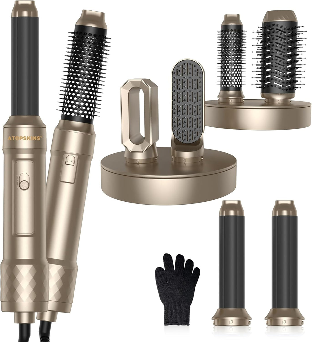 Air Styler 6 in 1 Hair Styler mit Haartrockner, Locken, Haarbürste, Haarbürste, Glättbürste, Magic S