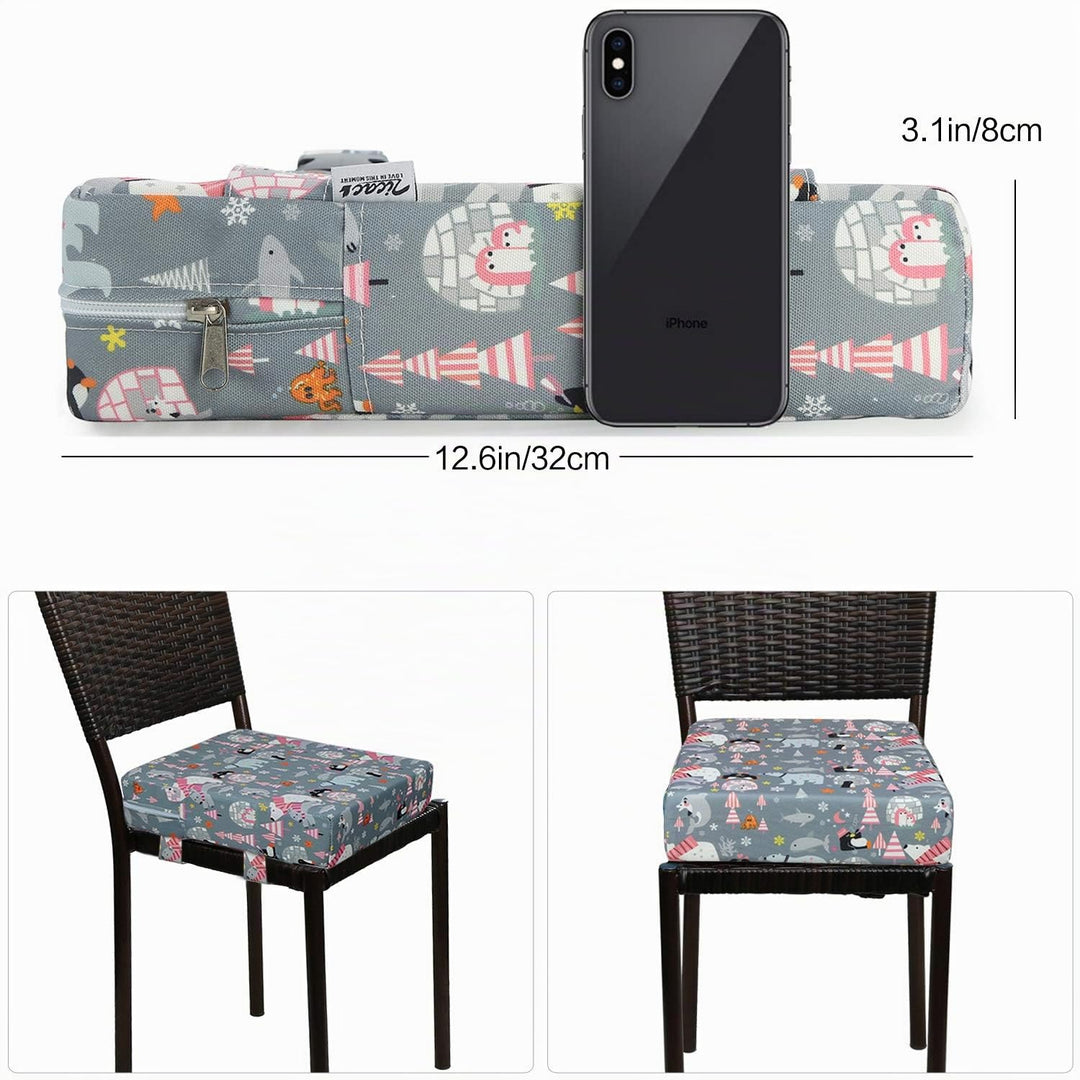 Zicac Sitzerhöhung Baby Tragbar Sitzkissen Cartoon Design für Kinder (Grau), Grau