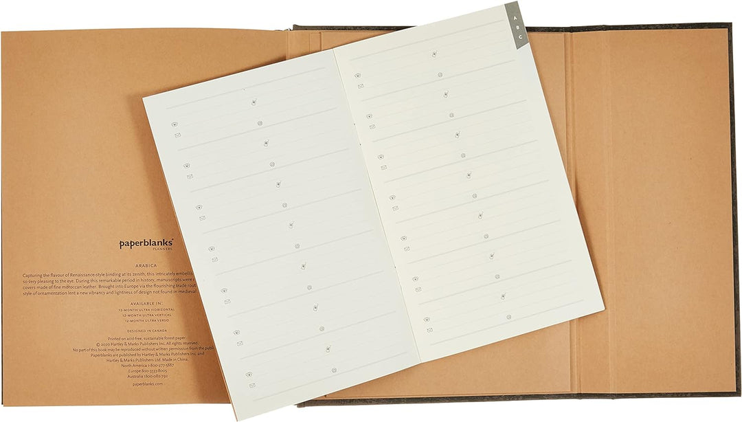 Paperblanks 12 Monate Kalender 2023 Arabisch | Vertikal | Ultra (180 × 230 mm)