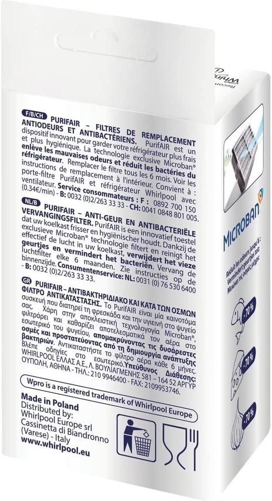 WPRO Anti-Bacterial Fridge Filter [484000008921]