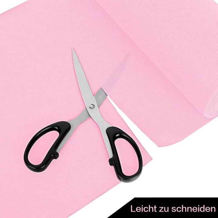 Tischdeckenrolle, 1 × 25M, Rosa, Einweg Vlies Stoffähnlich Tischdecke Rolle, Meterware Tischtuchroll