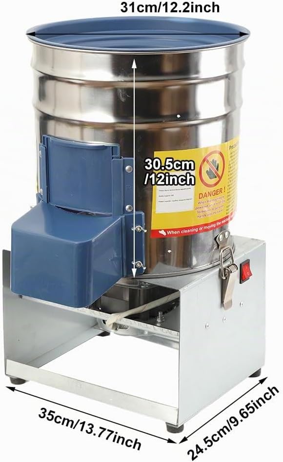 Elektrische Futterhäcksler Gemüseschneider,220V Edelstahl Grünfutterschneider Grasschneider,Futterhä