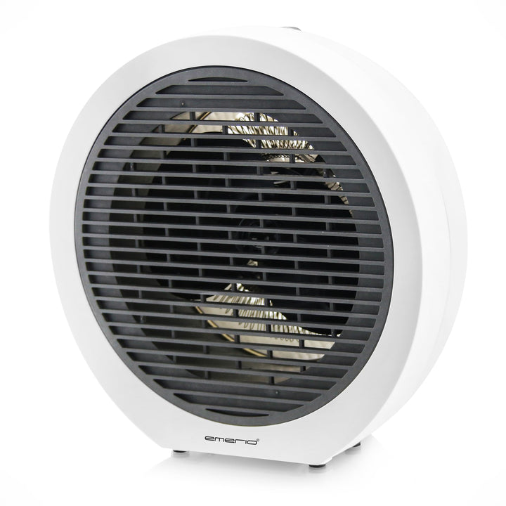 EMERIO Heizlüfter | für Räume bis 20 m² | 2000W | 2 Heizstufen | Einstellbarer Thermostat | Ventilat