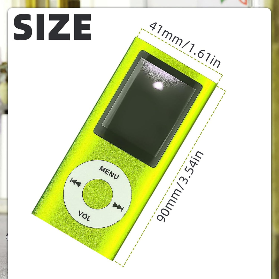 MP3-Player/MP4-Player Bluetooth 5.0, 1.8" Tragbarer HiFi-Musikplayer mit Verlustfreiem Sound und Lau