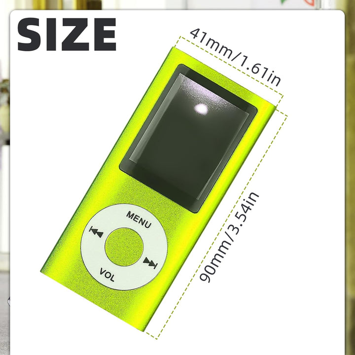 MP3-Player/MP4-Player Bluetooth 5.0, 1.8" Tragbarer HiFi-Musikplayer mit Verlustfreiem Sound und Lau