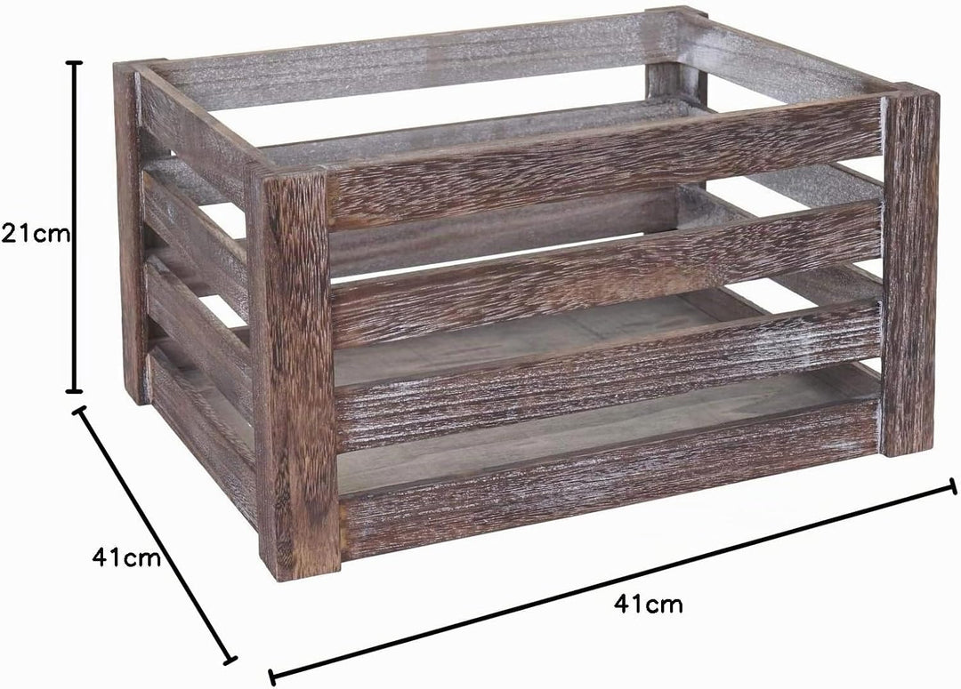 Mendler 3er Set Holzkiste HWC-C56, Weinkiste Dekokiste Aufbewahrungskiste Obstkiste, Shabby-Look Vin