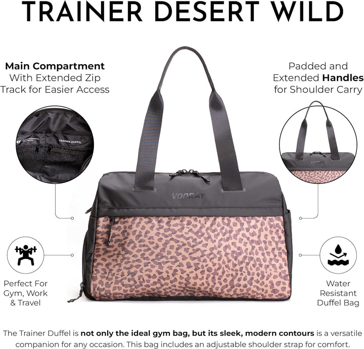Vooray 25L Trainer Duffel - Leichter Turnbeutel, Übernachtung & Wochenendreisen, Desert Wild, Einhei