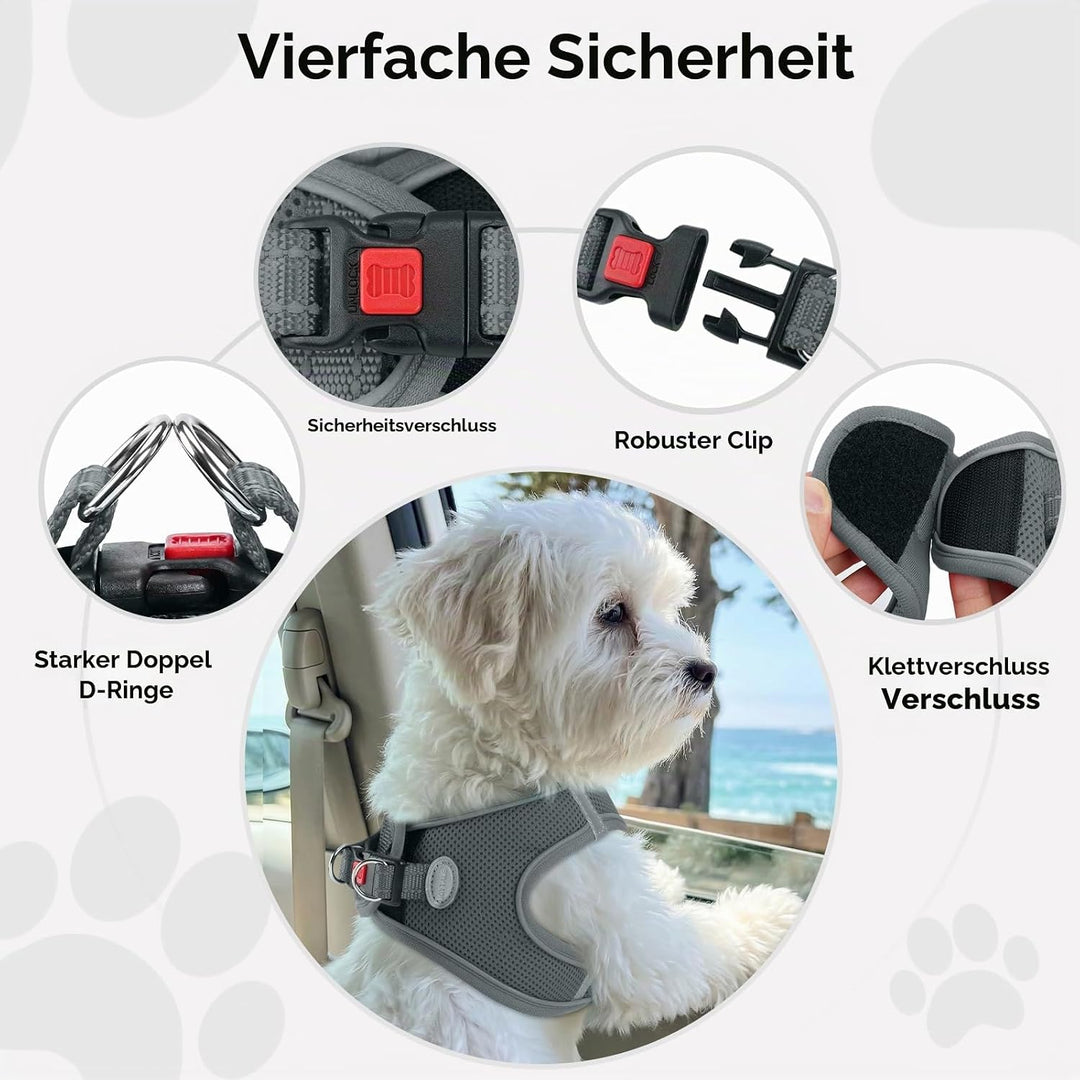 Joytale Hundegeschirr, Reflektierend Weich Gepolstert Hunde Geschirr, Air-Mesh Atmungsaktiv Brustges
