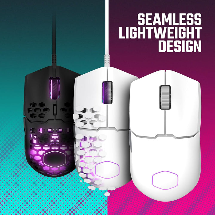 Cooler Master MM712 Kabellose Gaming-Maus, schwarz, mit einstellbarer 19.000 DPI, 2,4 GHz und Blueto