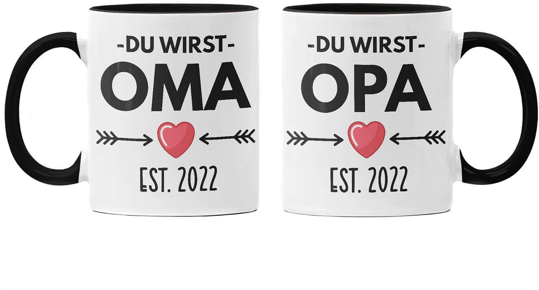 Trendation - Ihr werdet Oma und Opa 2022 Geschenk Schwangerschaft Verkünden Baby Überraschung Du Wir