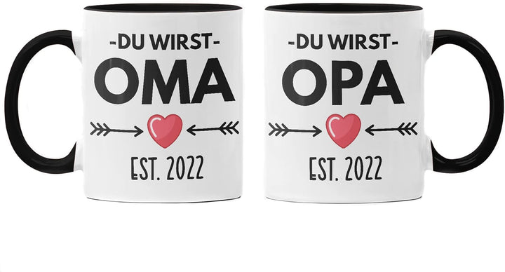 Trendation - Ihr werdet Oma und Opa 2022 Geschenk Schwangerschaft Verkünden Baby Überraschung Du Wir