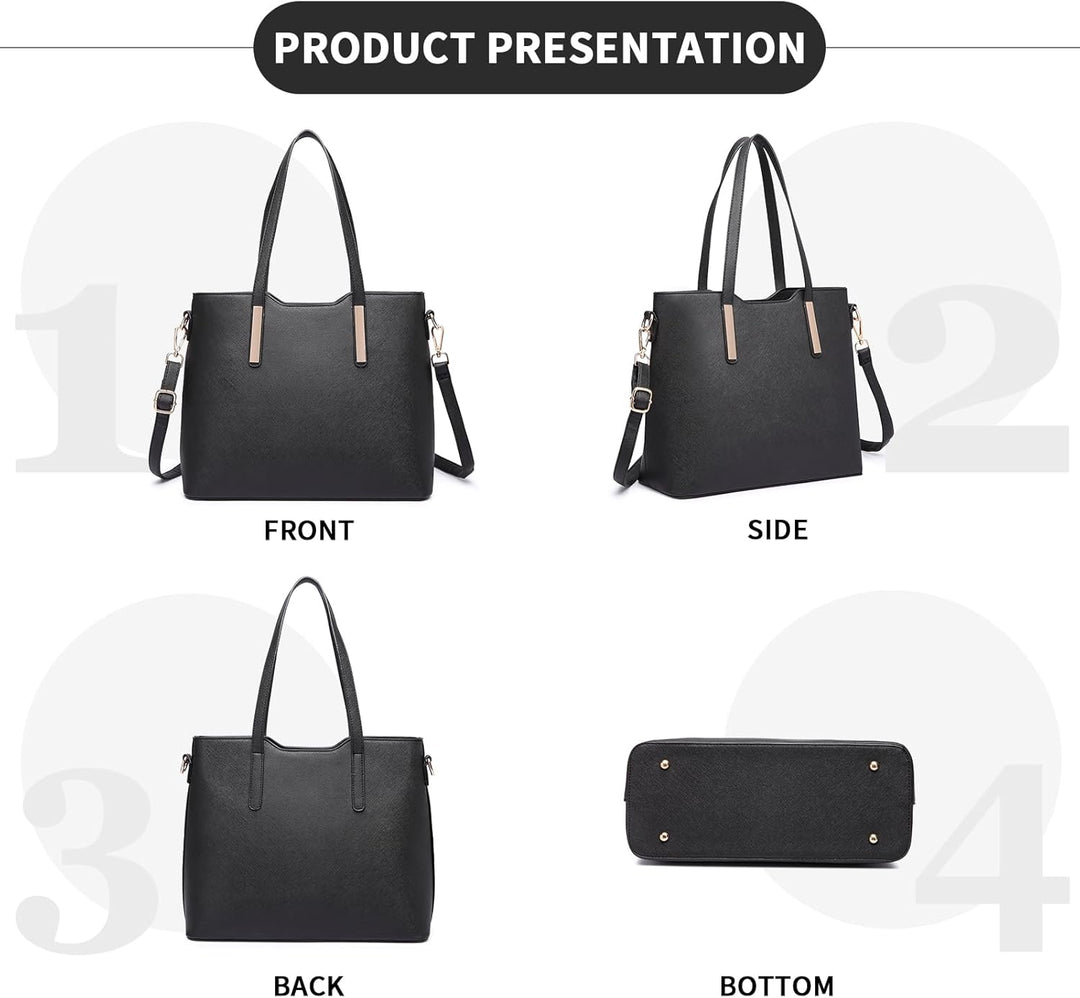 Miss Lulu Handtasche Damen Shopper Schultertasche Gross Henkeltasche Tragetasche Aktentasche Tasche