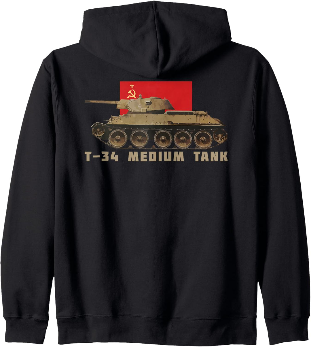 T-34 Russischer T34 Mittlerer Panzer WW2 Sowjetrussland Kapuzenjacke