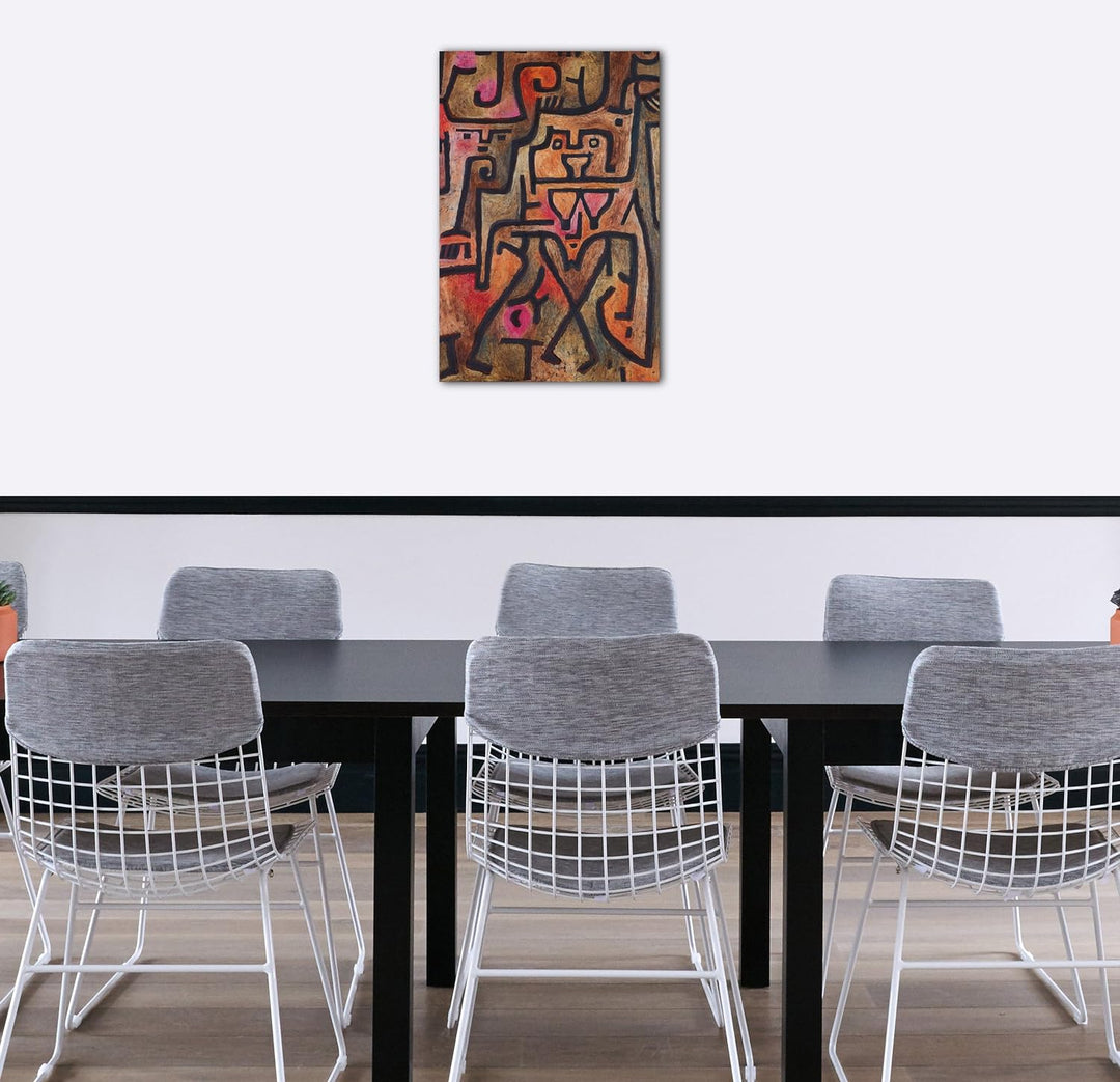 Printed Paintings Leinwand (80x120cm): Paul Klee - Waldhexen 80x120 cm, 80x120 cm