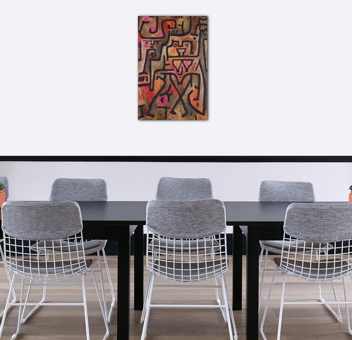 Printed Paintings Leinwand (80x120cm): Paul Klee - Waldhexen 80x120 cm, 80x120 cm