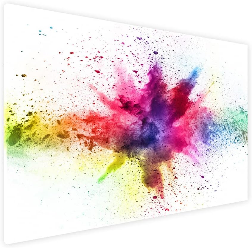 ALLboards Metallische Magnettafel HOLI-FESTIVAL FARBENFROH 60x40cm MetalBoards Memoboard für jede Ar