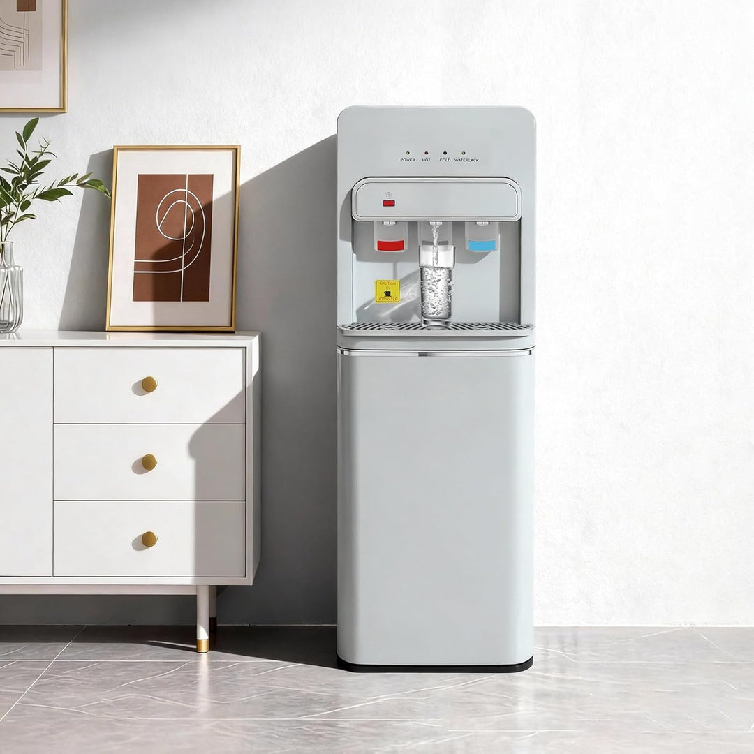 550W Bodenstehender Wasserspender mit Bodenbeladung, Kalt Heiss Doppelfunktion Elektrisch Heisswasse