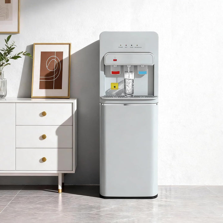 550W Bodenstehender Wasserspender mit Bodenbeladung, Kalt Heiss Doppelfunktion Elektrisch Heisswasse