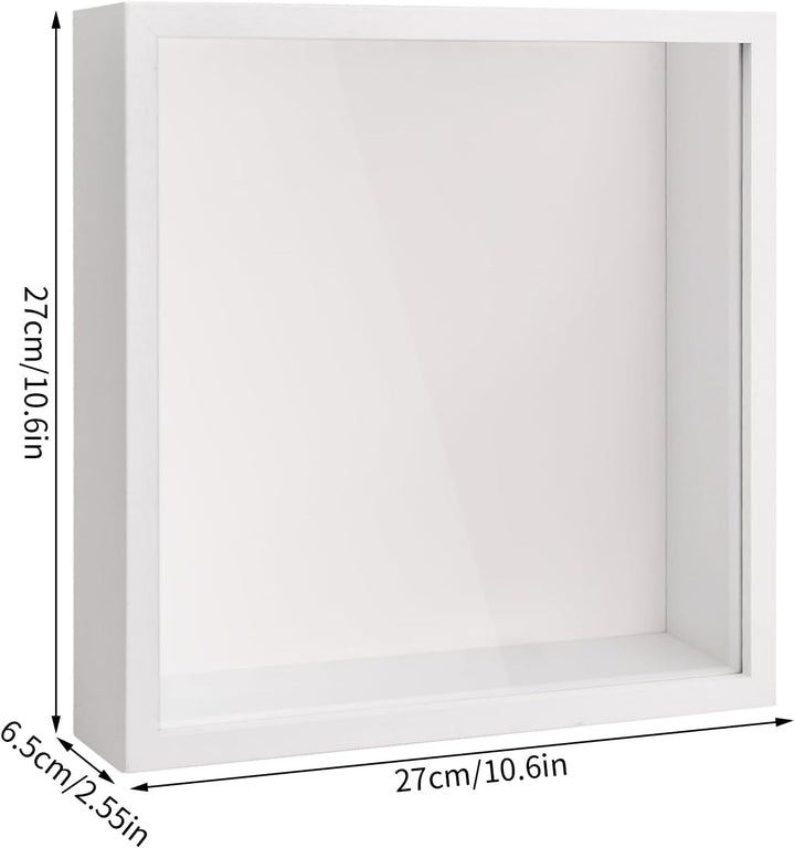 3D Bilderrahmen, Schattenbox Vitrine mit Transparente Acrylplatte Rahmen, Tiefer 3D Objektrahmen, Hö