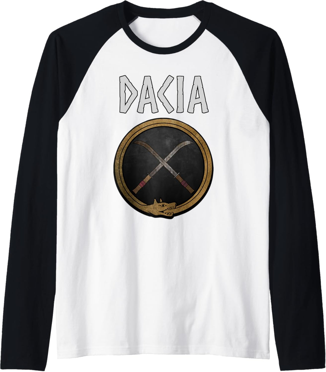 Altes Dacia Falx Symbol der Daker Raglan
