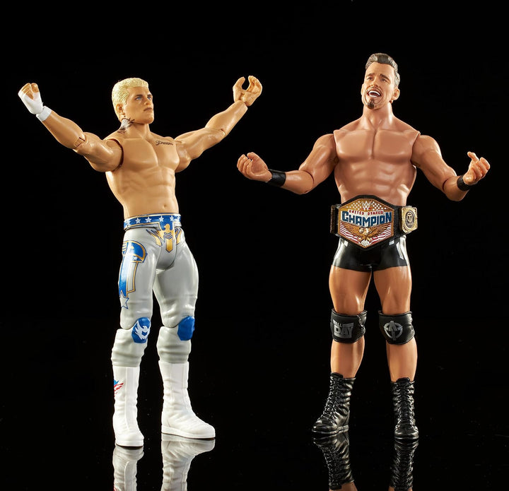 Mattel WWE Action Figure Battle Pack 2 Pack with Mattel WWE Championship Title Championship Showdown