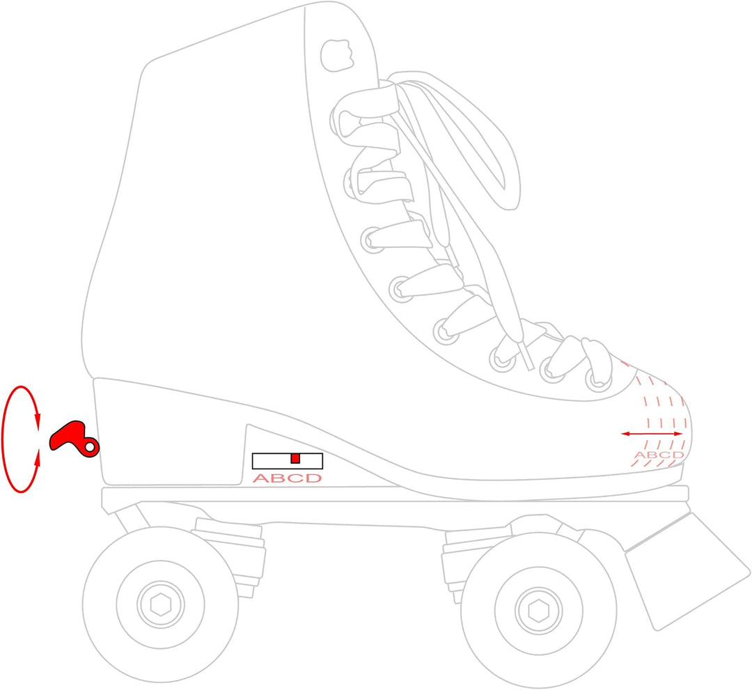 Rollschuhe Roller Skates Raven Iris verstellbar 35-38(22,5cm-24cm), 35-38(22,5cm-24cm)