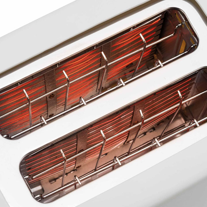 JATA JETT1048 Toaster mit 2 extra breiten Schlitzen, 6 Bräunungsstufen, Schutzdeckel, Krümelschublad