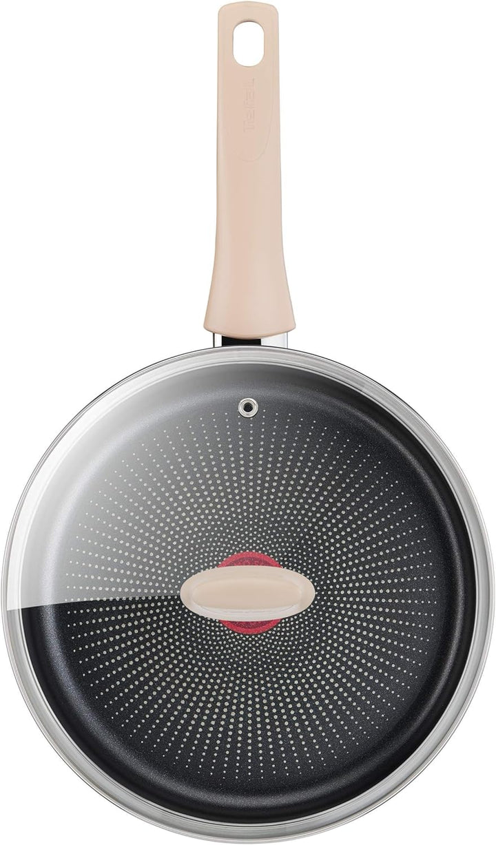Tefal TEFALECO-RESPECT Schmorpfanne, 24 cm, mit Deckel, Antihaftbeschichtung, Induktion G2543202