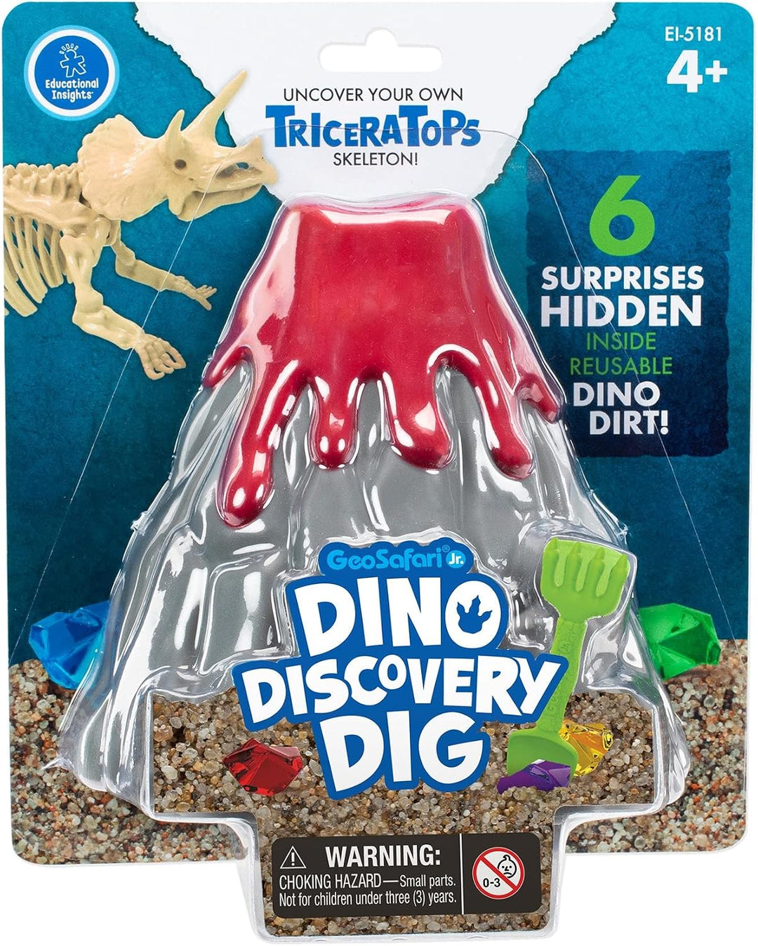 Learning Resources GeoSafari Jr. Dino-Ausgrabungen Triceratops, ab 4 Jahren