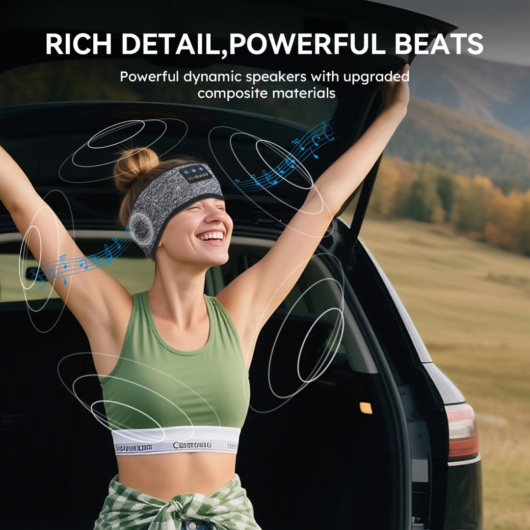 LC-dolida Schlafkopfhörer Bluetooth Kopfhörer Stirnband Bluetooth Kopfhörer zum Schlafen,Sportskopfh