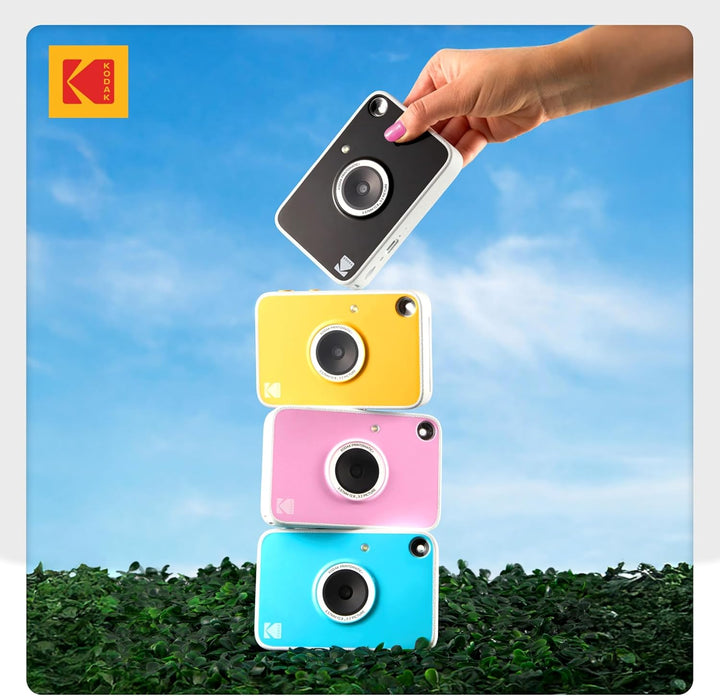 Kodak Printomatic+ Sofortbild Digitalkamera Starter-Set mit Tragetasche (Rosa) und 20er Zink-Fotopap
