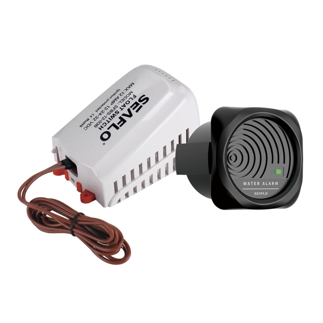 LIGHTEU®, Seaflo DC 12V Hochwasser-Bilgenalarmsystem-Schwimmerschalter und ein 95-DB-Alarm für die B