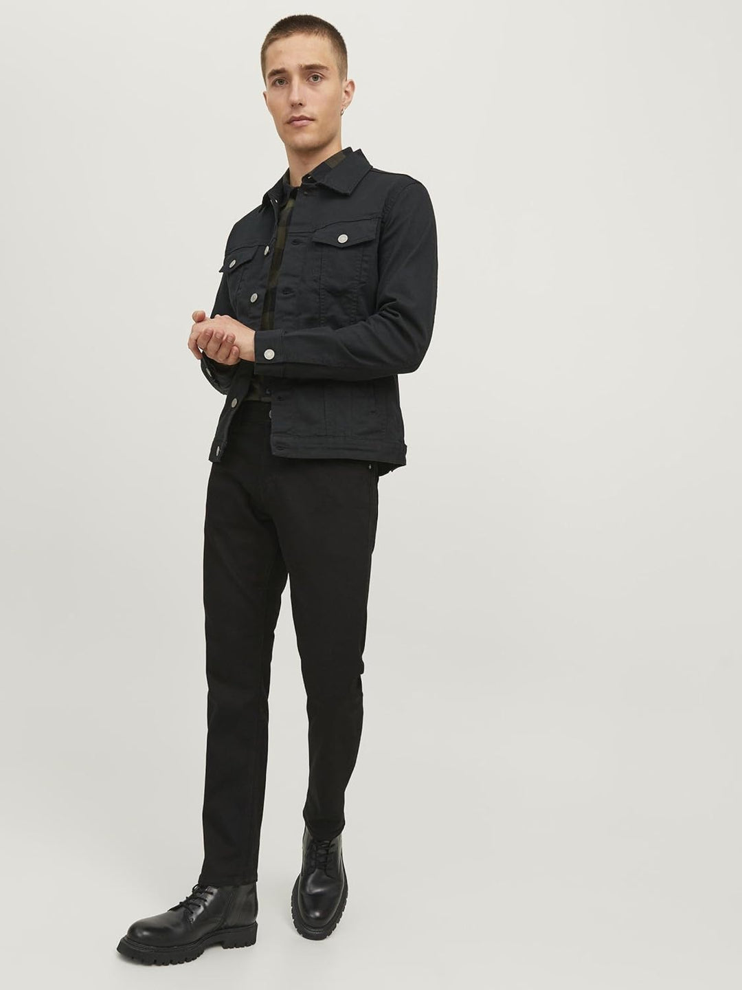 JACK & JONES Herren Jjimike Jjoriginal Am 815 Noos Loose Fit Jeans 29W / 32L Schwarz (Black), 29W /