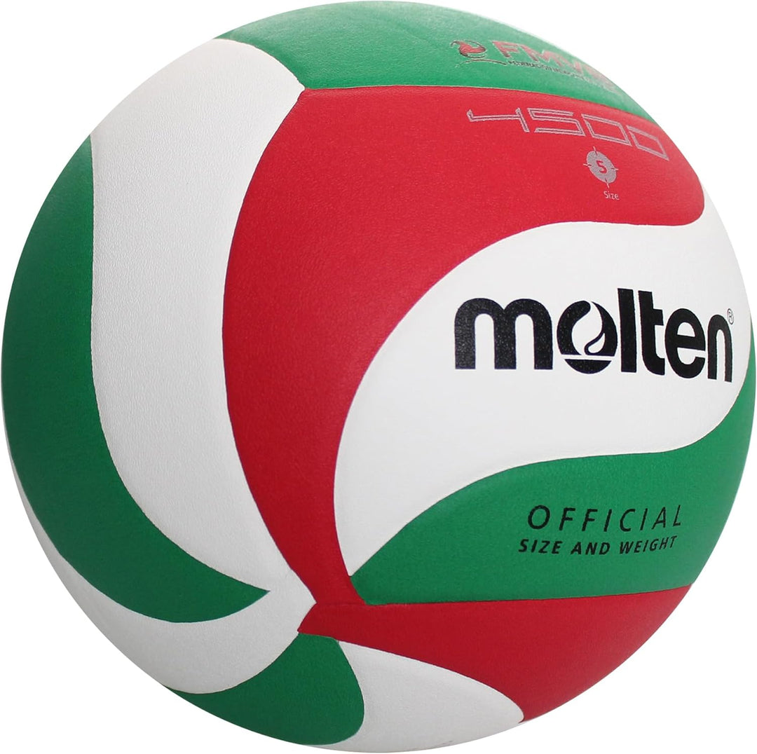 Molten V 5 M 4500 Volleyball Blanc-vert-Rouge Weiss/Grün/Rot 5, Weiss/Grün/Rot 5