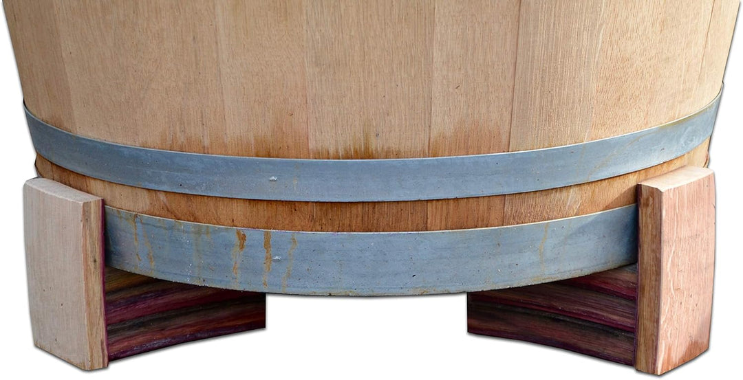 Temesso Untersetzer, Füsse aus Holzdauben für Weinfass - Fasserhöhung im 3er Set (Höhe 6cm (2 Dauben
