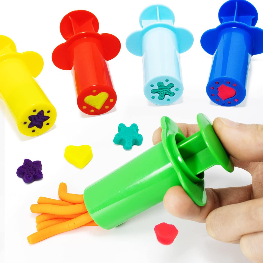 Knetwerkzeug, 23 Stück Knete Zubehör Kinder, Plastilin Werkzeuge Knete Ausstechformen Extruder, Plas