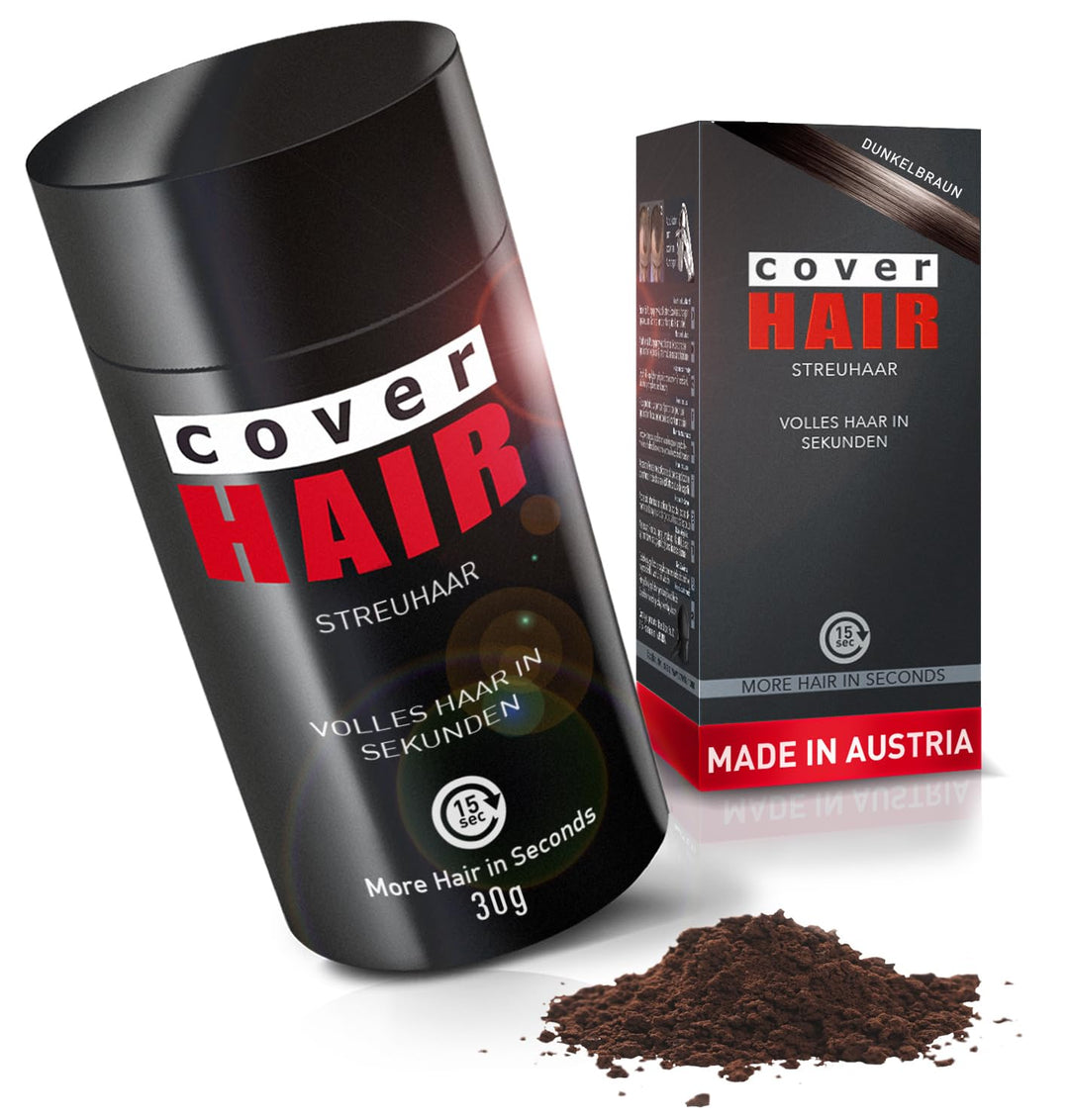 COVER HAIR - Premium Streuhaar 30g | Schütthaar zur Haarverdichtung und Ansatzkaschierung | Authenti